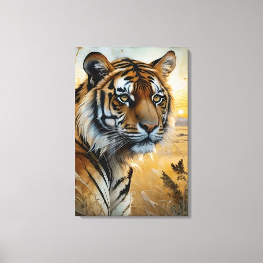 Majestic Tiger Leinwanddruck (Vorderseite)