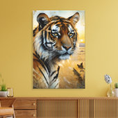 Majestic Tiger Leinwanddruck (Insitu (Wohnzimmer))