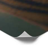 Majestic Tiger mit lebendigem Stammegefecht Poster (Ecke)