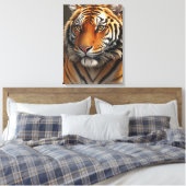 Majestic Tiger Oil Painting Leinwanddruck (Insitu (Schlafzimmer))