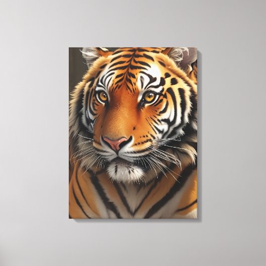 Majestic Tiger Oil Painting Leinwanddruck (Vorderseite)