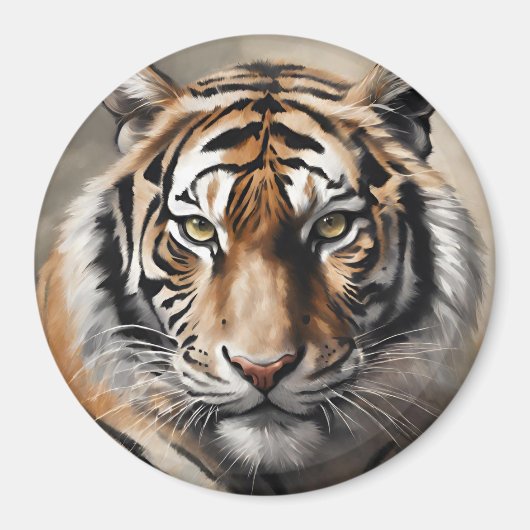 Majestic Tiger Portrait Magnet (Vorne)
