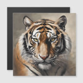 Majestic Tiger Portrait Magnetkarte (Vorne/Hinten)