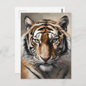 Majestic Tiger Portrait Postkarte (Vorne/Hinten)