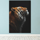Majestic Tiger Portrait, Strength Royal Confidence Leinwanddruck (Insitu (Holzboden))