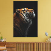 Majestic Tiger Portrait, Strength Royal Confidence Leinwanddruck (Insitu (Wohnzimmer))