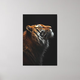 Majestic Tiger Portrait, Strength Royal Confidence Leinwanddruck