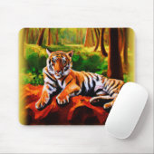 "Majestic Tiger Resting in the Wild". Jetzt kaufen Mousepad (Mit Mouse)