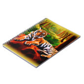 "Majestic Tiger Resting in the Wild". Jetzt kaufen Notizblock (Linke Seite)
