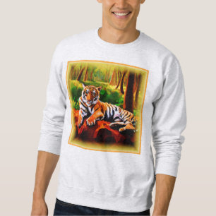 "Majestic Tiger Resting in the Wild". Jetzt kaufen Sweatshirt
