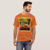 "Majestic Tiger Resting in the Wild". Jetzt kaufen T-Shirt (Vorne ganz)