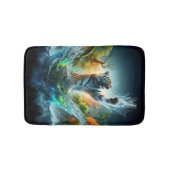 Majestic Tiger Splash Fantasy Wildlife Nature Badematte (Vorderseite)