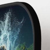 Majestic Tiger Splash Fantasy Wildlife Nature Pickleball Schläger (Linke Seite)