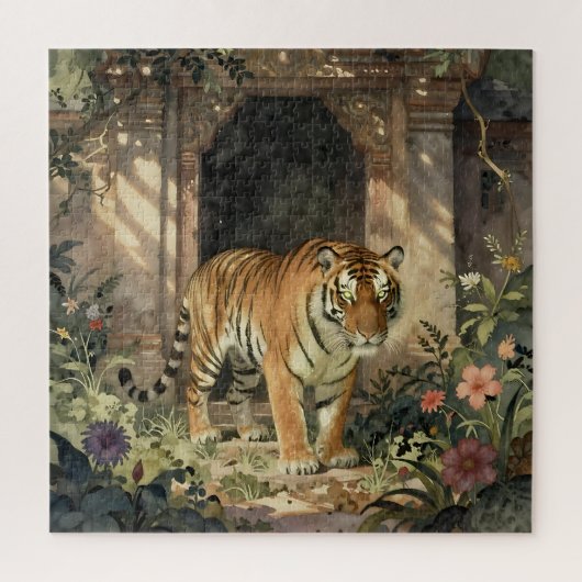 Majestic Tiger Walking through Ancient Dunes Puzzle (Vertikal)