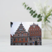 Majestic Town Hall Riga, Lettland Postkarte (Stehend Vorderseite)