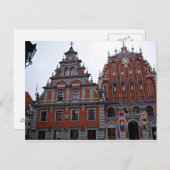 Majestic Town Hall Riga, Lettland Postkarte (Vorne/Hinten)