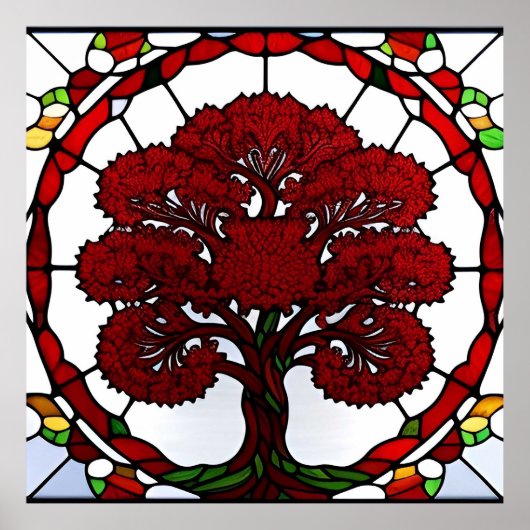 Majestic Tree of Life Design Poster (Vorne)