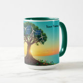 Majestic Tree Powering a Green Community Tasse (VorderseiteRechts)