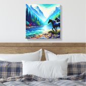 Majestic Treffen im Tal Ristorante La Lanchetta Leinwanddruck (Insitu (Schlafzimmer))