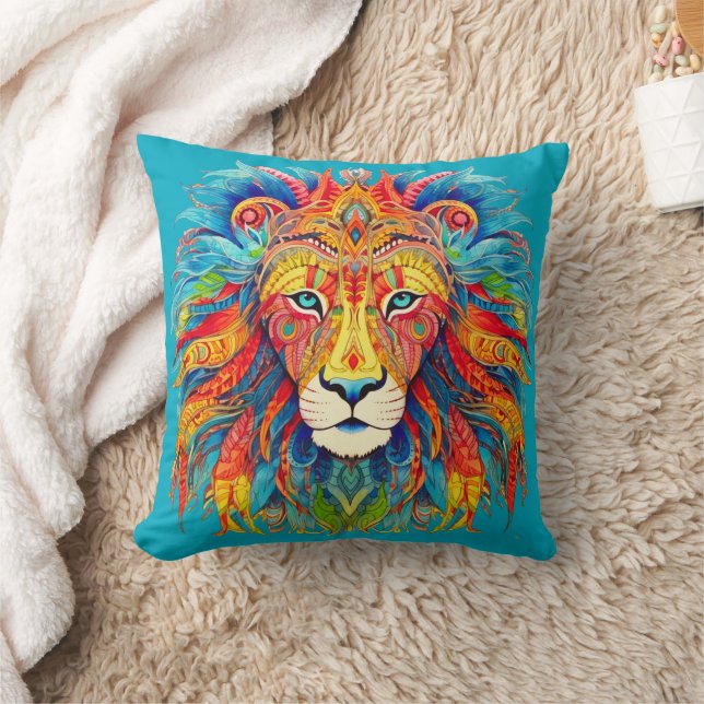 Majestic Tribal Lion Kissen (Decke)