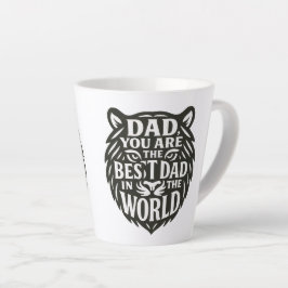 "Majestic Tribute: Bold Tiger Word Art Tasse für V