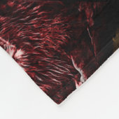 Majestic Trio Lions Pattern Fleecedecke (Ecke)