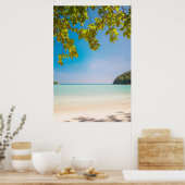 Majestic Tropical Beach Foto - Surinseln Poster (Küche)
