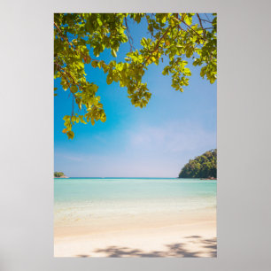 Majestic Tropical Beach Foto - Surinseln Poster