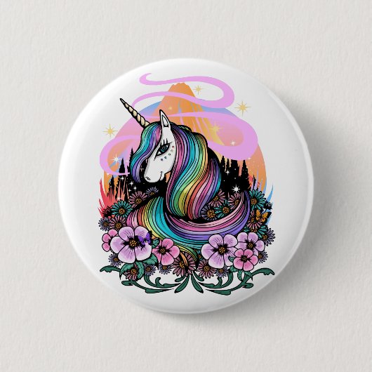 Majestic Unicorn Button (Vorderseite)