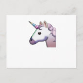 Majestic Unicorn Emoji Postkarte (Vorderseite)