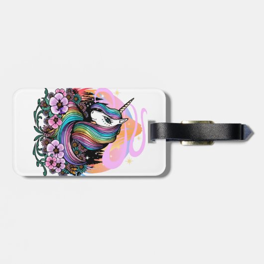 Majestic Unicorn Gepäckanhänger (Rückseite horizontal)