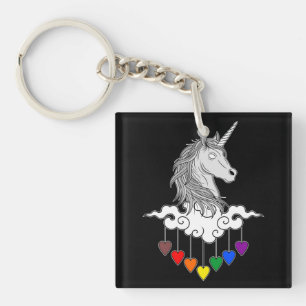 Majestic Unicorn Illustration Art Schlüsselanhänger