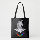 Majestic Unicorn Illustration Art Tasche (Vorderseite)