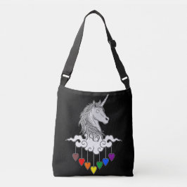 Majestic Unicorn Illustration Art Tragetaschen Mit Langen Trägern