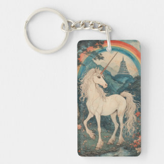 Majestic Unicorn - japanischer Stil Schlüsselanhänger