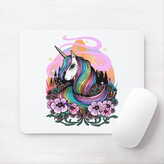 Majestic Unicorn Mousepad (Mit Mouse)