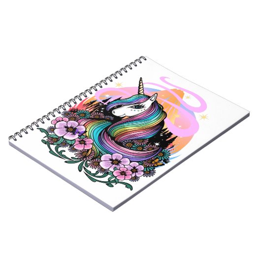 Majestic Unicorn Notizblock (Linke Seite)