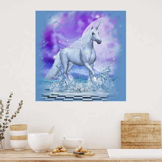 Majestic Unicorn Poster (Küche)