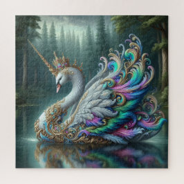 Majestic Unicorn Swan Puzzle
