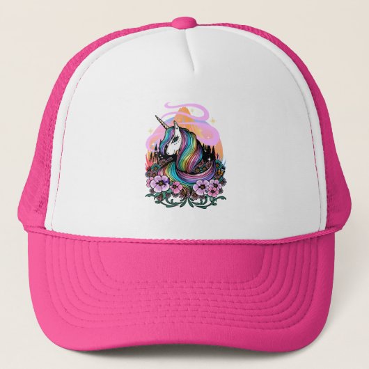 Majestic Unicorn Truckerkappe (Vorderseite)