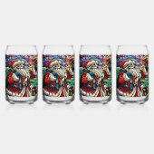 Majestic verkettet Glass Santa und Reindeerts Dosenglas (Hinten)