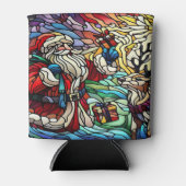 Majestic verkettet Glass Santa und Reindeerts Dosenkühler (Vorderseite)