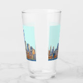 Majestic View New York City Skyline künstlerisch Glas (Links)