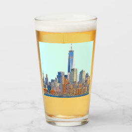Majestic View New York City Skyline künstlerisch Glas
