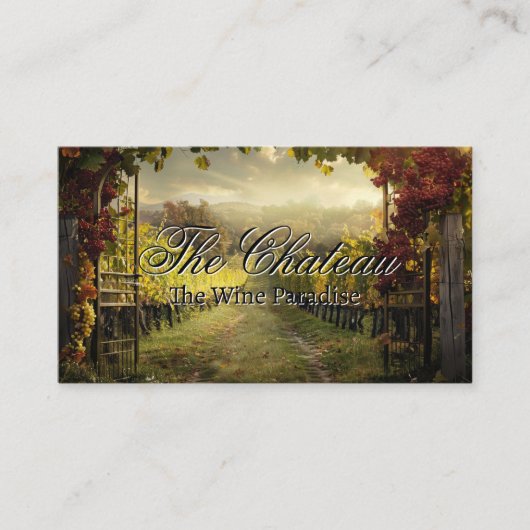 Majestic Vineyard | Wein Visitenkarte (Vorderseite)
