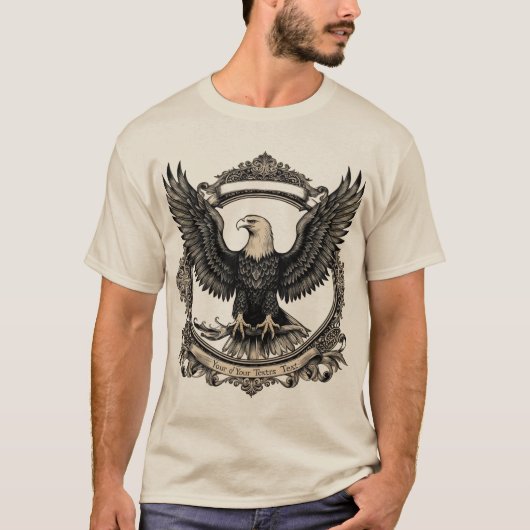 Majestic Vintag Eagle Gravur T-Shirt (Vorderseite)