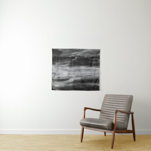 Majestic Wasserfall Boka, Slowenien in schwarz und Wandteppich (Beispiel (Horizontal))