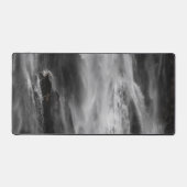 Majestic Wasserfall Boka, Slowenien, schwarz und w Schreibtischunterlage (Vorderseite)