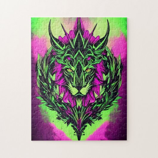 Majestic Wasserfarbe Löwenpuzzle - 252 Stück Puzzle (Vertikal)