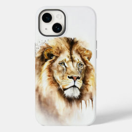Majestic Watercolor Lion Phone Case
